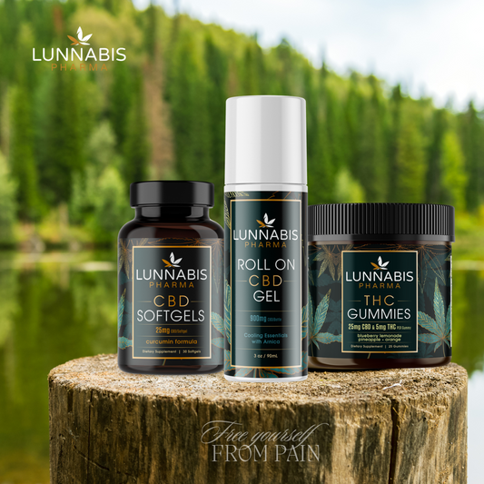 Free yourself from Pain with CBD and THC Gummies, Capsules and Roll On Online